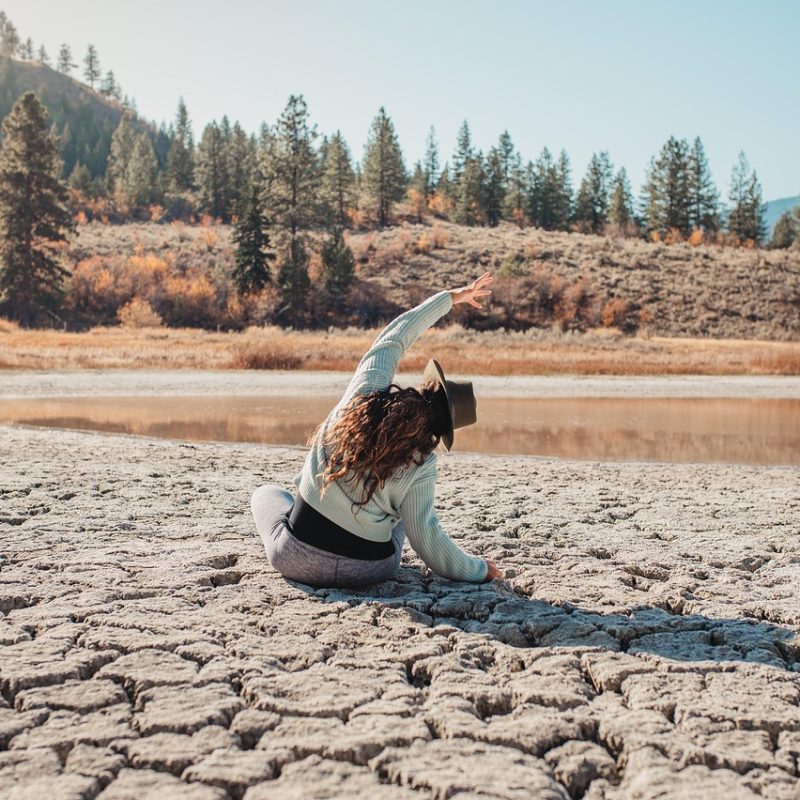 yoga, mindfulness, silence, mountain, nature, calisthenics, girl, hat, woman, golden, sunset, sunset yoga